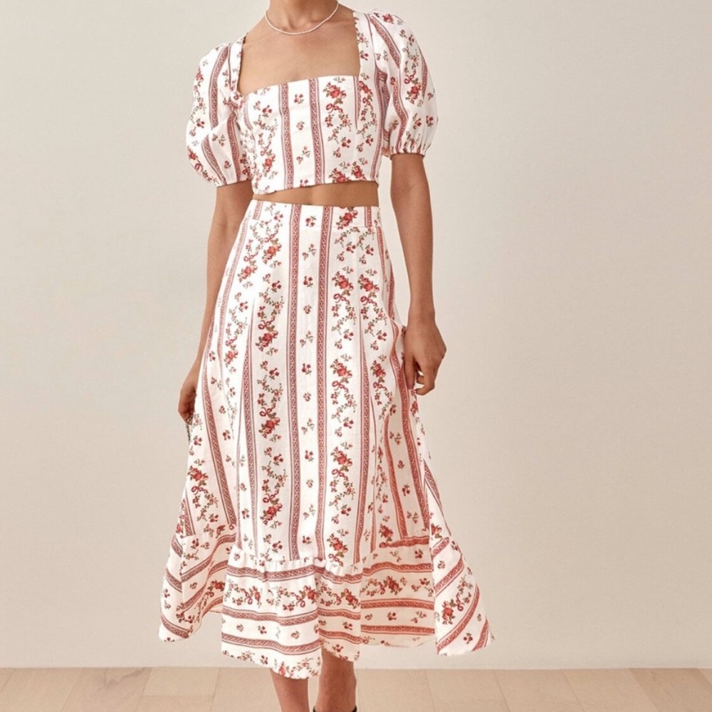 NWT Reformation yucca linen two piece